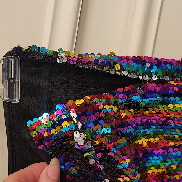 NWT!Super fun sequin colorful pants! Sugar lips, size small - Picture 3 of 6